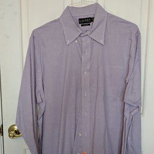 Purple/White Lauren Ralph Lauren Long-Sleeve Shirt